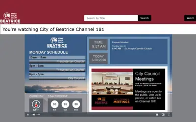 Livestream of government news channel